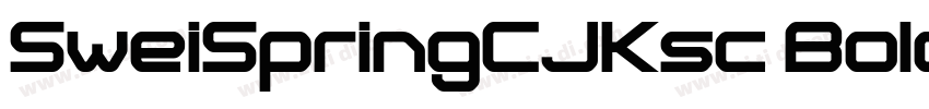 SweiSpringCJKsc Bold字体转换
